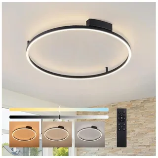 Brilagi - Dimmbare LED-Leuchte PORTOFINO LED/60W/230V Ø 80 cm schwarz + Fernbedienung - Schwarz