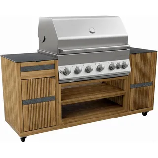 Endorphin Outdoorküche Teak silber