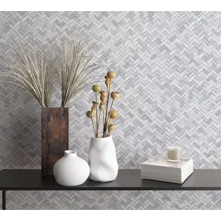 Marburg Vliestapete Botanica 10 m 64 cm grau 34193
