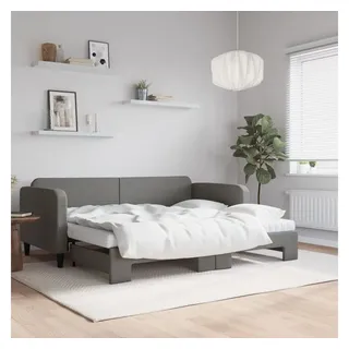 vidaXL Tagesbett 90 x 200 cm Dunkelgrau