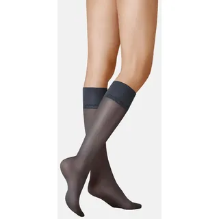 Kunert Satin Look 20 Kniestrümpfe Damen Fein