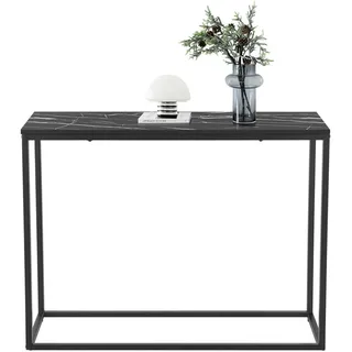 [en.casa] Kittilä Konsolentisch 80x100x30cm schwarz