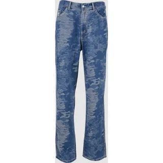 Karl Kani OG K Distress Camo Five Pocket Denim Normal Blau 36