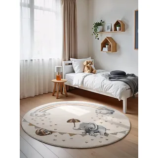 Villeroy & Boch Kinderteppich Walk like an Elephant Rainbow Ø160 cm)