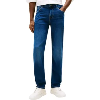 Tommy Hilfiger Herren Jeans Hose Denton Straight Leg mit Stretch, Blau (Dark Blue), 31W/36L