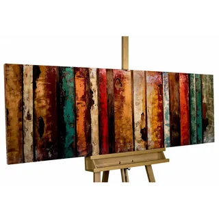 Kunstloft Metallbild, Mehrfarbig, Metall, 8.8x44 cm, Bilder und Zubehör, Wandbilder, Metallbilder