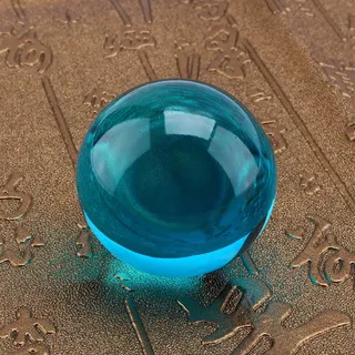 Blaue Glaskugel Sharingan 40mm Mit Ständer Lila Kristallkugel Königsblauquarz Heilkugel Für Heimdekoration Büro Wohnzimmer Meditation