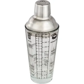 Hama Cocktail-Shaker Glas 400 ml Edelstahl/Glas