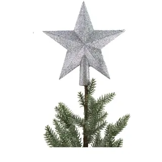 Buri - Baumspitze Stern Christbaumspitze Tannenbaumspitze Baumschmuck Weihnachtsdeko - Silber