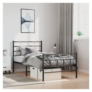 vidaXL 100 x 200 cm Schwarz
