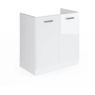 Vicco Spülenschrank R-Line 80 x 46 x 82 cm Weiß
