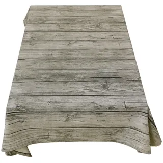 Rechteckige Tischdecke Mit Holzoptik, Landhausstil, Für Den Außenbereich, 140 X 140 Cm / 180 X 200 Cm.