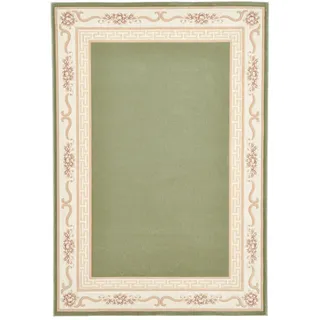 THEKO Webteppich, grün, Textil, Floral, Rechteckig, 40x60 cm, antistatisch, Teppiche, & Böden, Teppiche, Webteppiche