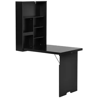 Homcom Wandtisch Klappbar  Schwarz
