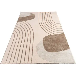 Paco Home Tuana 216 Kurzflorteppich 80 x 150 cm Beige