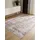 basic Waschbarer Teppich Cream/Taupe 200x300 cm Vintage-Stil Teppich im Used-Look