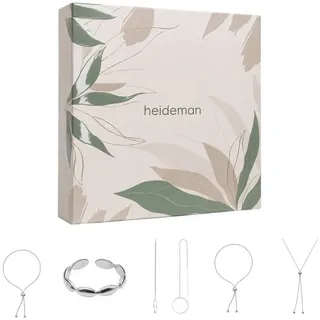 Heideman Schmuck-Adventskalender Summerbox Mailand silberfarben, Schmuckset mehrteilig Schmuck für Frauen - 5 Schmuckstücke silberfarben
