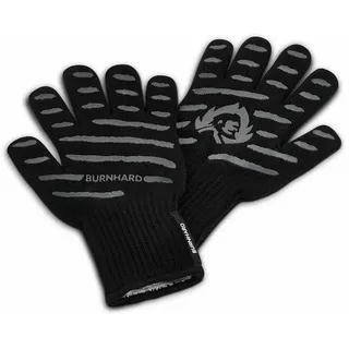 BURNHARD® Grillhandschuhe Aramid Grillhandschuhe, L -XL schwarz
