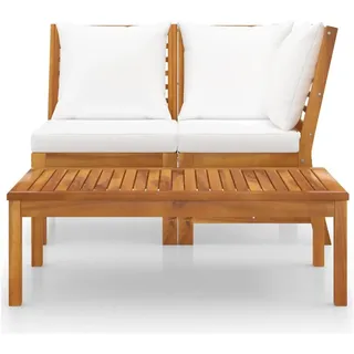 vidaXL Gartenbank 114,5 x 64 x 193 cm Braun