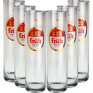 Früh Kölsch Gläser-Set - 6x Früh Kölsch Gläser Biergläser 0,3L