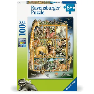 Ravensburger Kinderpuzzle 100 XXL Teile - Tiere im Regal