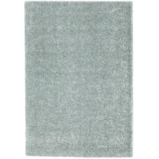 Pergamon Comfy Mix Hochflorteppich 140 x 200 cm Blau/Petrol