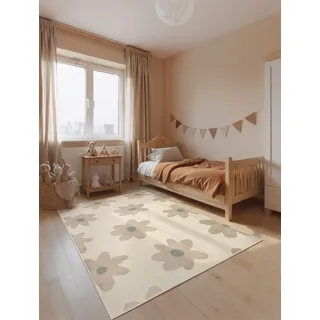 HANSE HOME Bloomy Kinderteppich 120 x 170 cm Creme/Multifarben