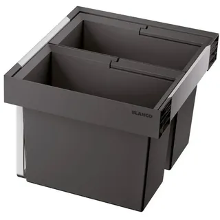 Blanco Abfallsammler, Anthrazit, Edelstahl, Kunststoff, 38 L, 45x32.5x40 cm, Küchen, Küchenausstattung, Mülleimer