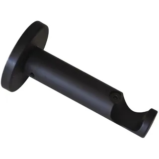 GARDINIA Träger für Gardinenstange Ø 20 mm Schwarz - Matt