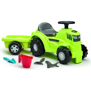 Ecoiffier Tretloser Traktor mit Anhänger grau (81 cm)