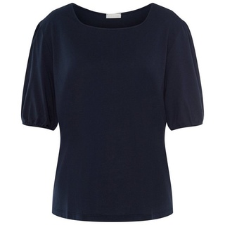 Hanro Shirtbluse Natural Shirt Ärmellose Bluse T-Shirt blau L