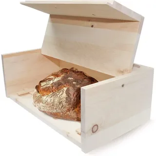 Zirbenfamilie Brotkasten ZirbenBrotkistl 45 × 16 × 25 cm – Brotkasten aus Zirbenholz, (1-tlg)