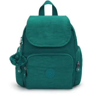 Kipling Basic City Zip Mini Rucksack Grün