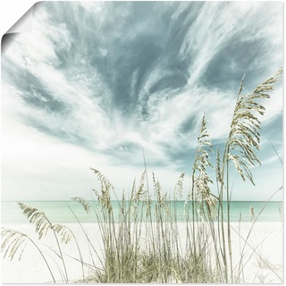 Artland Wandbild Allein am Strand, Strandbilder, (1 St.), in vielen Größen & Produktarten - Alubild / Outdoorbild für den Außenbereich, Leinwandbild, Poster, Wandaufkleber Wandtattoo auch Badezimmer geeignet B/H: 30 cm x cm, Poster blau Bilder Wohnaccessoires