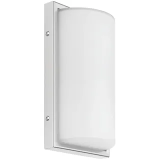 LCD Licht Creativ Design GmbH Außenwandleuchte Edelstahl 29,0 cm mit Bewegungsmelder weiß