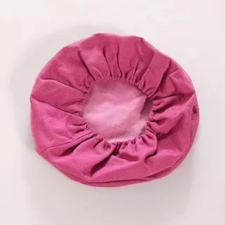 Haklein Abnehmbarer Bezug für Bodensitzkissen, rund, Baumwolle und Leinen, Meditationsbodenpolster, Schonbezug, gewebtes Strohkissen, Fußbankschutz (Rose, Durchmesser 60 cm, Höhe 6 cm)