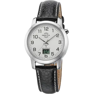 Funkuhr MASTER TIME Armbanduhren schwarz Damen Quarzuhren Armbanduhren Armbanduhr, Quarzuhr, Damenuhr, Datum,Langzeitbatterie