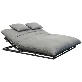 CLEMENTO Bona Doppel Loungeliege Aluminium Createxx - Anthrazite