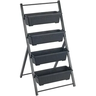 Maximex Vertikales Hochbeet 57 x 62 x 108 cm Schwarz