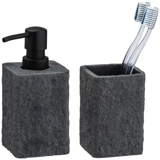 Wenko Villata Badaccessoire-Set Grau