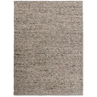 Paulig Teppiche Handwebteppich Nature 130 x 190 cm Schurwolle Grau