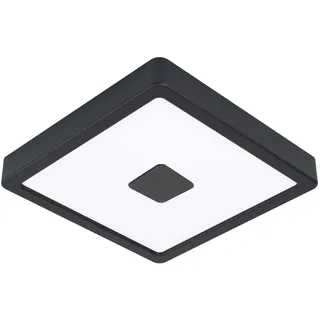 EGLO Außenleuchte Metall und Kunststoff L 21 cm x B 21 cm x H 3 cm schwarz