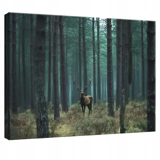 WALLARENA Leinwandbild Wald in Grün | Gr.: 120 x 80 cm