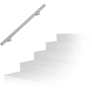 Relaxdays Handlauf 100 cm Edelstahl
