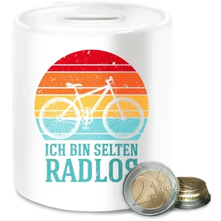 Spardose - Radsport - Spardosen - Ich Bin selten radlos Fahrrad Spruch lustig I Radfahrer Geschenke Rennrad I Lustige Fahrrad Geschenke für Mountainbiker I Rad Geschenk für Fahrradfahrer - Unisize