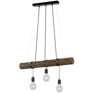 Spot-Light Hängelampe 3-flg. 65 cm Landhaus schwarz Metall