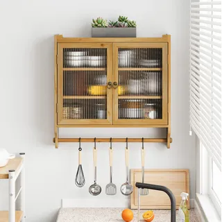 Schrank Sideboard Aufbewahrung 63 Cm Wandmontage Natur Okmyhome