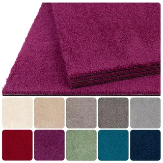 Teppichfliesen selbstliegend 50x50 cm Teppichboden Hochflor Velours