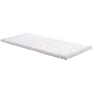 RUF Betten Topper, Weiß, Textil, 100x200 cm, Blauer Engel, Goldenes M, Made in Germany, Oeko-Tex® Standard 100, Bezug abnehmbar/waschbar, Ober- und Unterseite versteppt, wendbar, atmungsaktiv, alternative Größen erhältlich, Schlafzimmer, Matratzen Shop, Matratzenzubehör, Topper