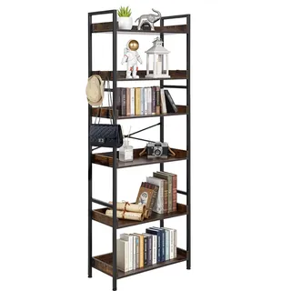 Vevor Bücherregal 6-stufig 0 x 0 x 0 cm Braun